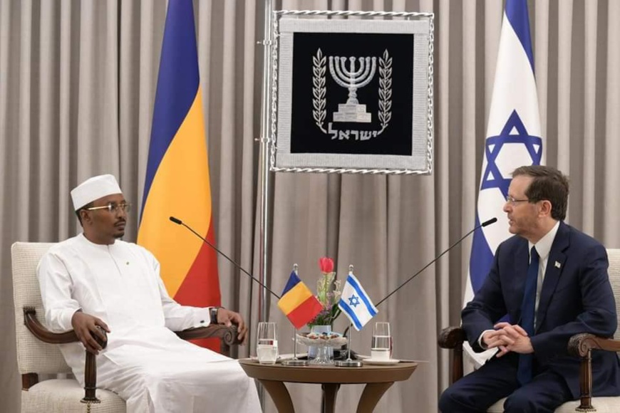 Mahamat Idriss Deby en visite à Tel-Aviv : une ambassade officialisée et des sujets d'intérêt communs abordés Mahamat Idriss Deby en visite à Tel-Aviv : une ambassade officialisée et des sujets d'intérêt communs abordés
