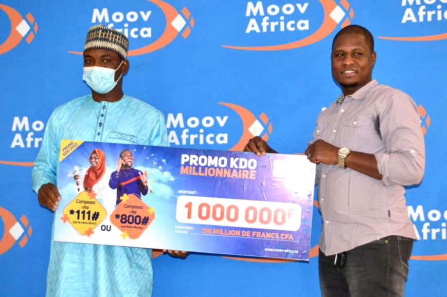 ​Moov Africa Tchad récompense 4 derniers gagnants de la Promo KDO Millionnaire 2022