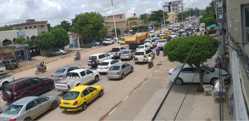 La circulation à N'Djamena. © Djibrine Haïdar/Alwihda Info