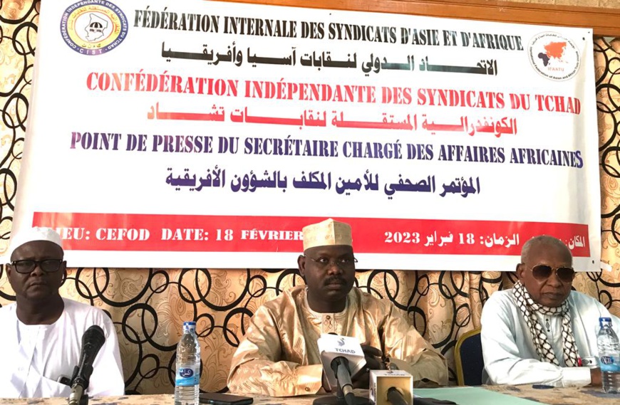 Le Tchad choisi pour abriter le siège de la Fédération Internationale des Syndicats d'Asie et d'Afrique Le Tchad choisi pour abriter le siège de la Fédération Internationale des Syndicats d'Asie et d'Afrique