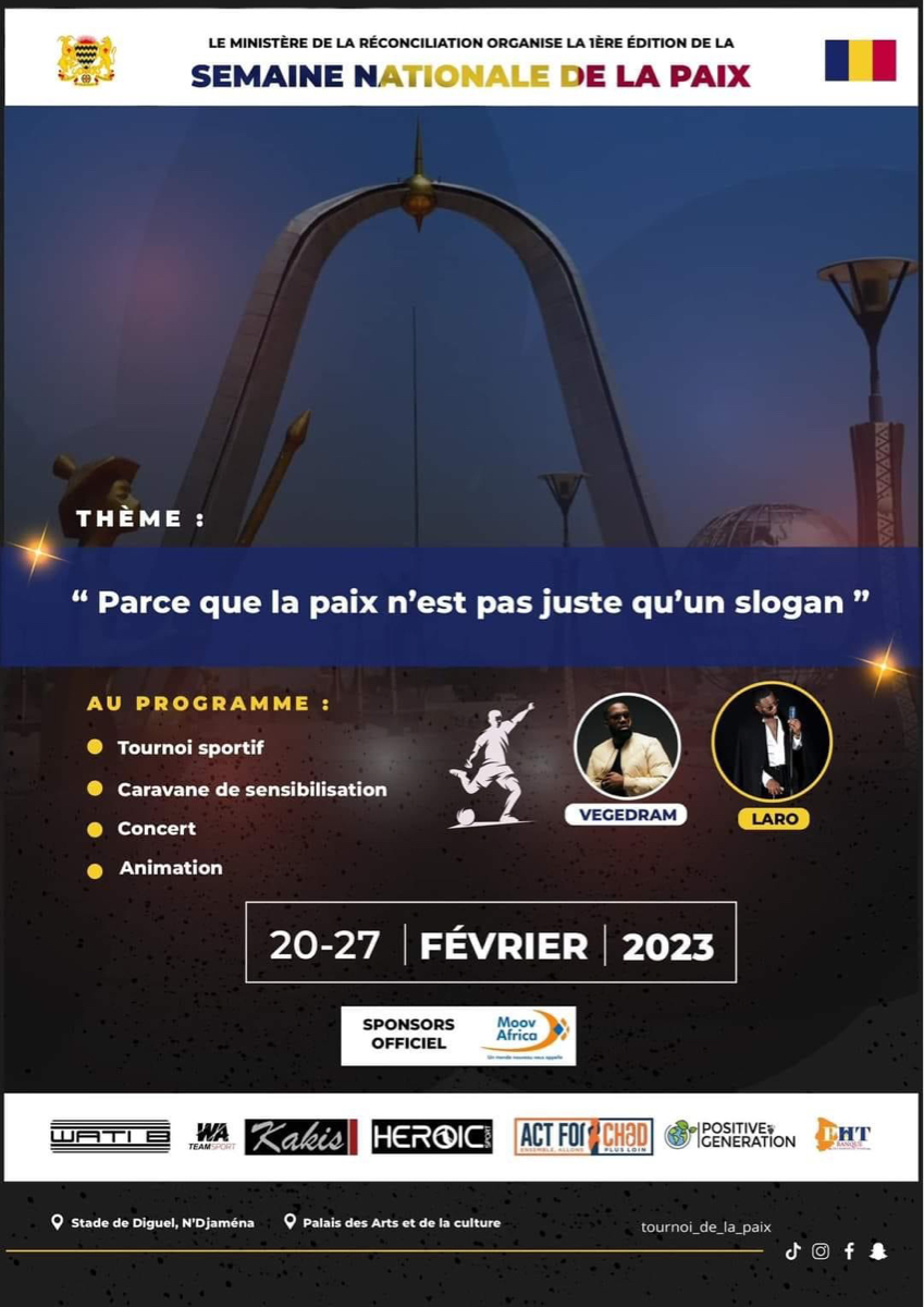 Tchad : le ministère de la Réconciliation met en place la 1ère édition de la semaine nationale de la paix