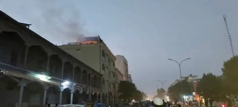 N’Djamena : un incendie maîtrisé dans un bâtiment