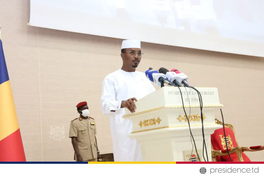 Le président de transition du Tchad, Mahamat Idriss Deby Itno. © DGCOM/PR