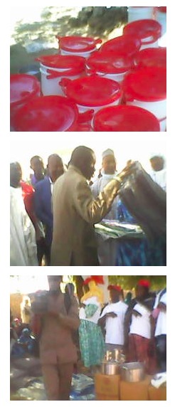 Tchad : Distribution de vivres aux retournés par la croix rouge Tchad : Distribution de vivres aux retournés par la croix rouge