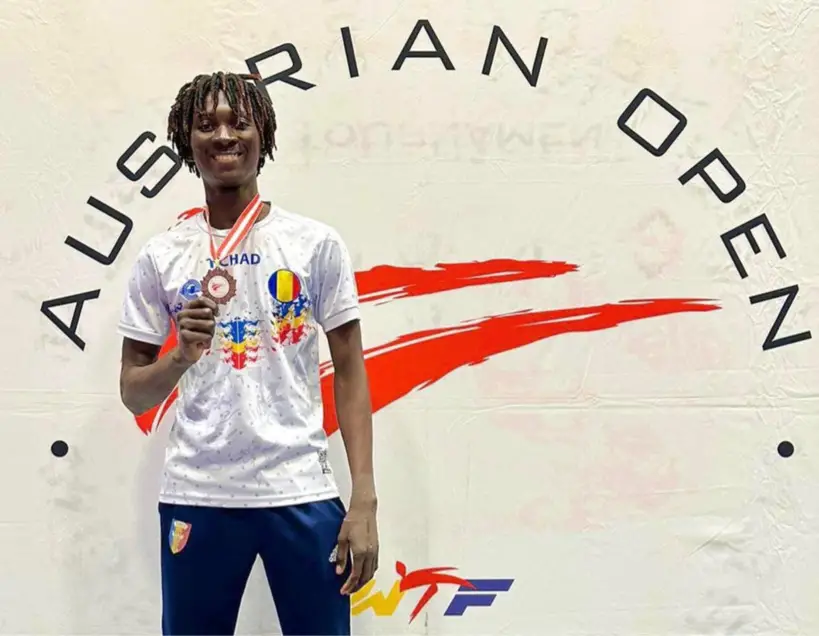 Taekwondo : Bétel Casimir remporte la médaille de bronze pour le Tchad à l'Open G1 en Autriche