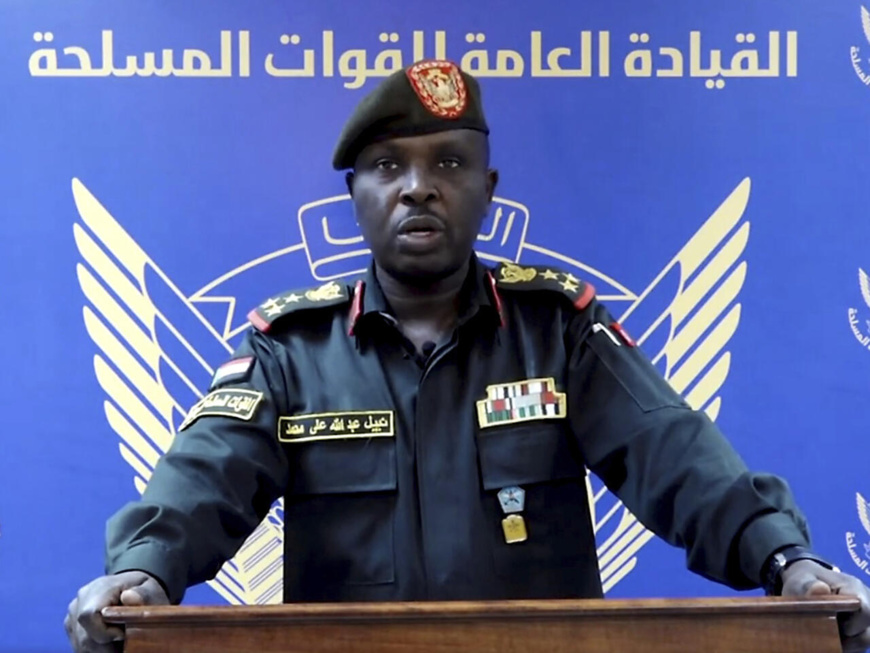 Le porte-parole officiel des forces armées soudanaises, le général Nabil Abdallah. © DR