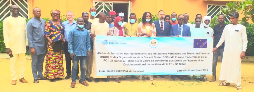 Tchad : atelier de formation sur les droits de l'homme et le droit international humanitaire pour la FC-G5 Sahel Tchad : atelier de formation sur les droits de l'homme et le droit international humanitaire pour la FC-G5 Sahel