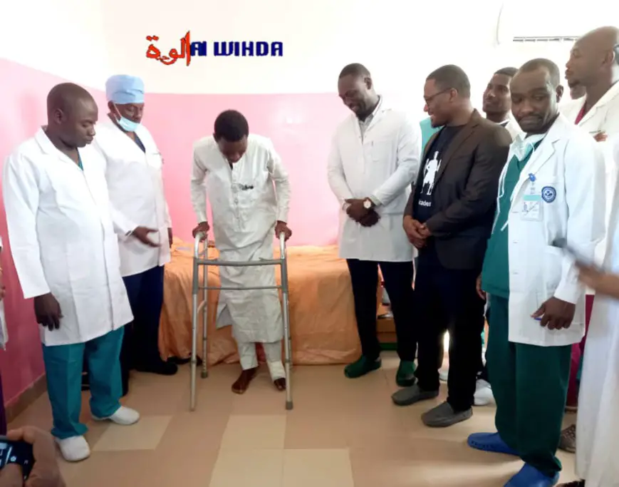 Tchad : Moussa Ali, victime d'une courbure de la jambe, a été admis au bloc opératoire