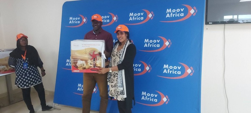 Tchad : Moov Africa récompense les gagnants de la promo « Quiz Electroménager – Ventilateur » Tchad : Moov Africa récompense les gagnants de la promo « Quiz Electroménager – Ventilateur »