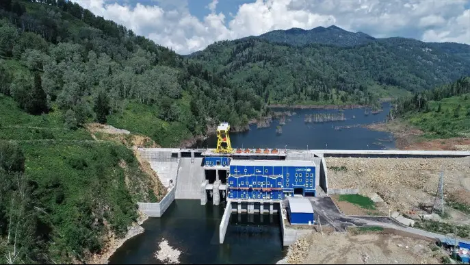 Photo shows the Turgusun hydropower plant in Kazakhstan built by China Three Gorges Corporation. (Photo provided by China Three Gorges Corporation)