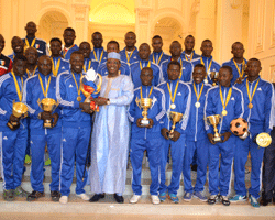 Tchad : Idriss Déby reçoit l'équipe des SAO, ambiance festive à la Présidence