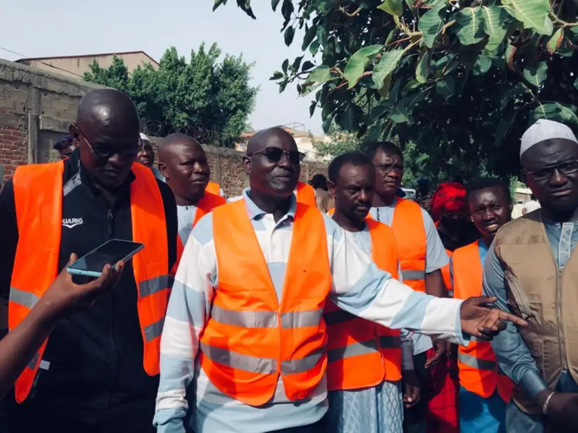 N’Djamena : le maire du 4ème arrondissement sensibilise contre les branchements illégaux dans la canalisation