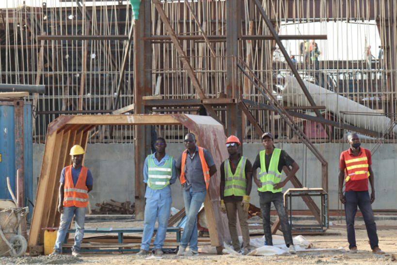 Le chantier du nouveau pont sur le fleuve Chari. © DR/PM Le chantier du nouveau pont sur le fleuve Chari. © DR/PM