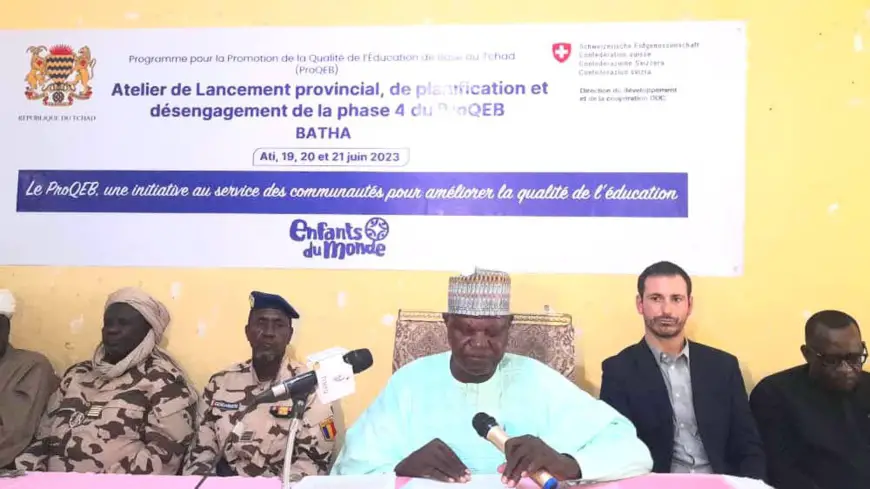 Tchad : le PROQEB poursuit son engagement pour l'éducation au Batha avec le lancement de sa phase 4