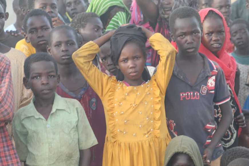 Des enfants réfugiés accueillis au Tchad en provenance du Soudan. © Djibrine Haïdar/Alwihda Info