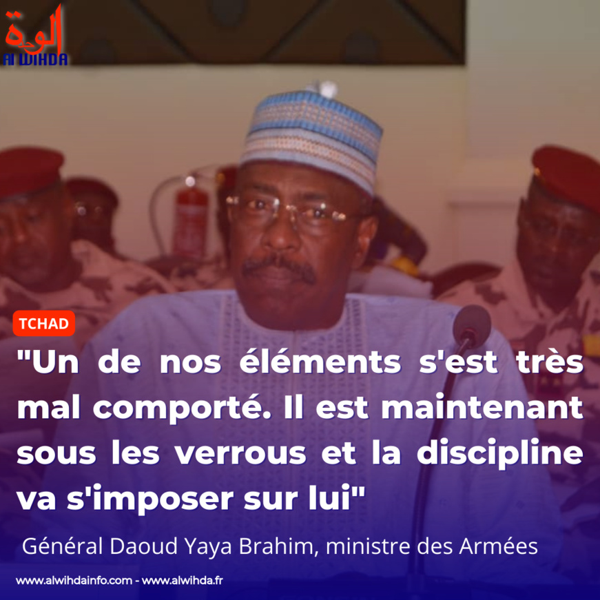 Tchad : "un de nos éléments s'est très mal comporté. Il est maintenant sous les verrous" (ministre Défense)