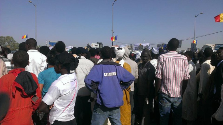 Les tchadiens descendent dans les rues pour dire non à Boko Haram. Crédit photo : Alwihda Info