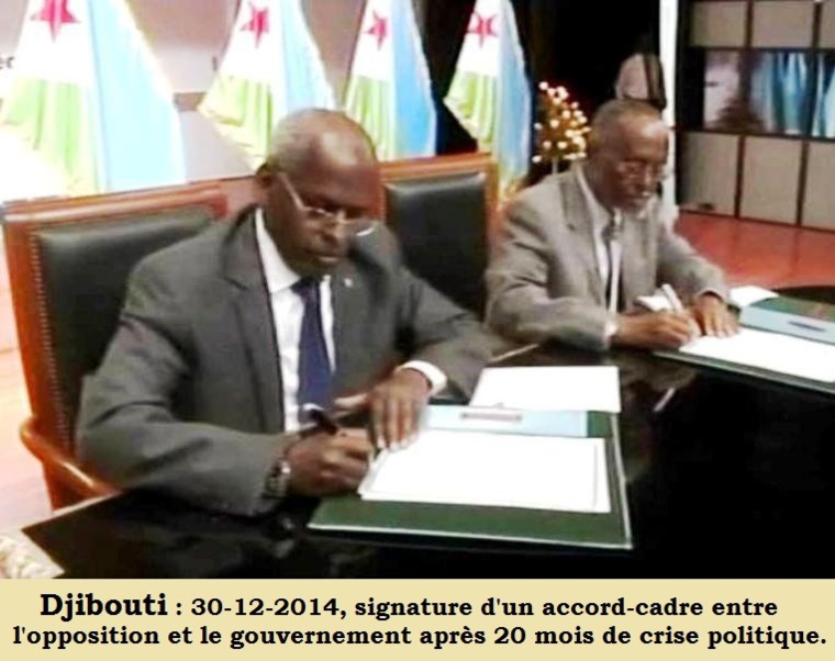 Djibouti : Analyse de l'Accord-cadre sur le dialogue politique entre Gouvernement opposition USN Djibouti : Analyse de l'Accord-cadre sur le dialogue politique entre Gouvernement opposition USN