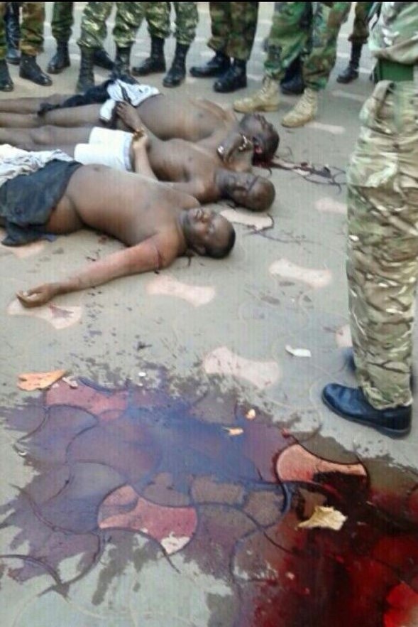 Gambie : Les images des soldats exécutés froidement par le Président Yaya Jammeh