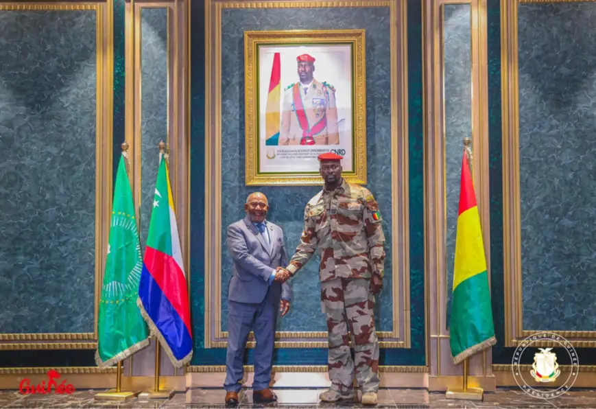 Guinée : le président de l’UA boucle une visite officielle