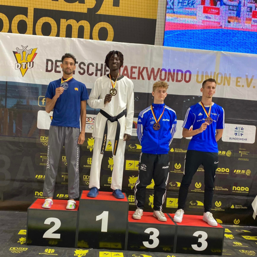 Taekwondo : le tchadien Bétel Casimir médaillé d'or à la Cup International en Allemagne