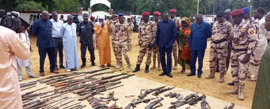 Tchad : 75 armes et 8 motos saisies dans la province du Moyen-Chari