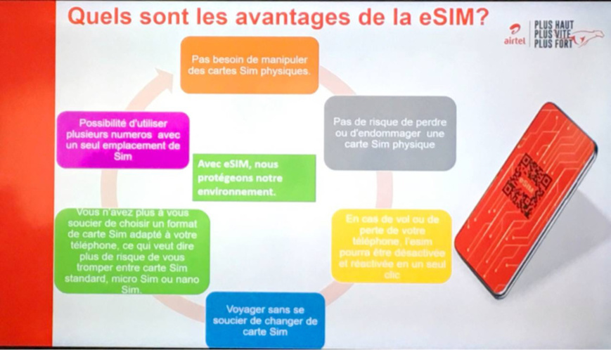 Airtel lance la eSIM au Tchad : Une nouvelle ère pour la connectivité mobile Airtel lance la eSIM au Tchad : Une nouvelle ère pour la connectivité mobile