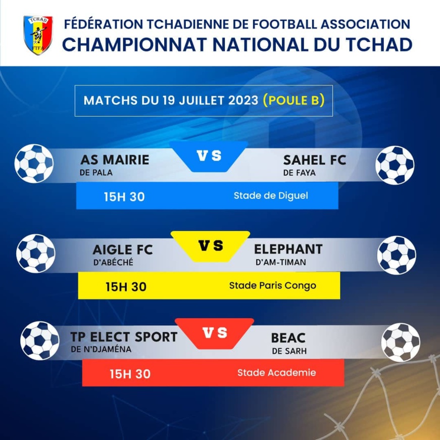 Championnat national de football au Tchad : TP Elect-Sport et Éléphant d'Amtiman victorieux