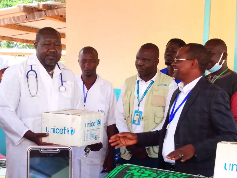 Tchad : L'Unité Nutritionnelle Thérapeutique de l'hôpital de Moundou reçoit des dons de l'UNICEF