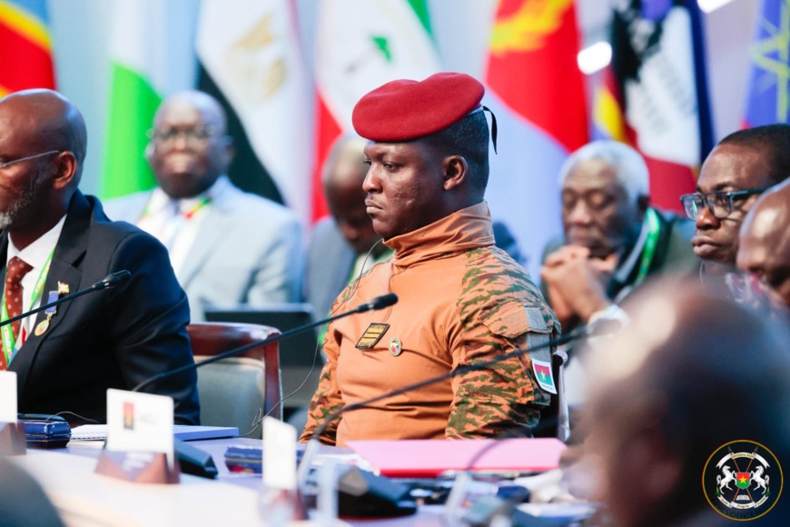 Le président de transition du Burkina Faso, le capitaine Ibrahim Traoré. © PRBF Le président de transition du Burkina Faso, le capitaine Ibrahim Traoré. © PRBF