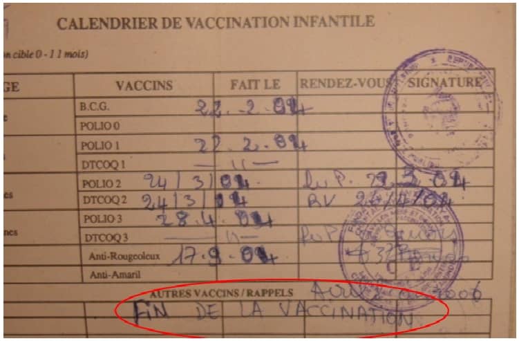 Tchad : suivi rigoureux des carnets de vaccination, clé de la santé des bébés de 0 à 23 mois