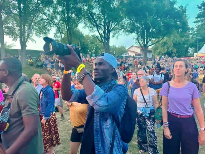 Liga Elikia Ernest, réalisateur vidéo tchadien au festival Africajarc Liga Elikia Ernest, réalisateur vidéo tchadien au festival Africajarc