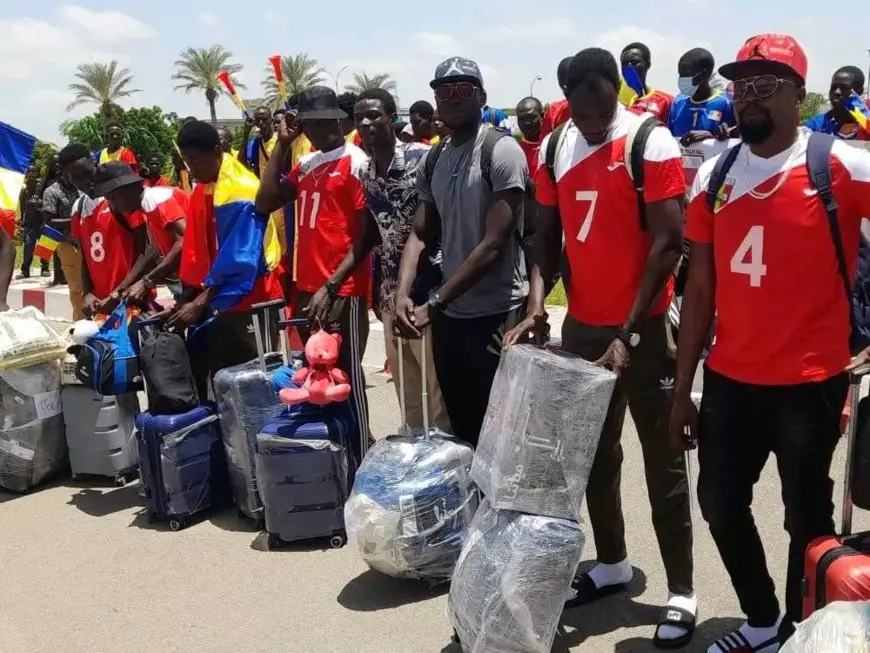 Retour triomphal des volleyeurs tchadiens après leur participation au championnat d'Afrique