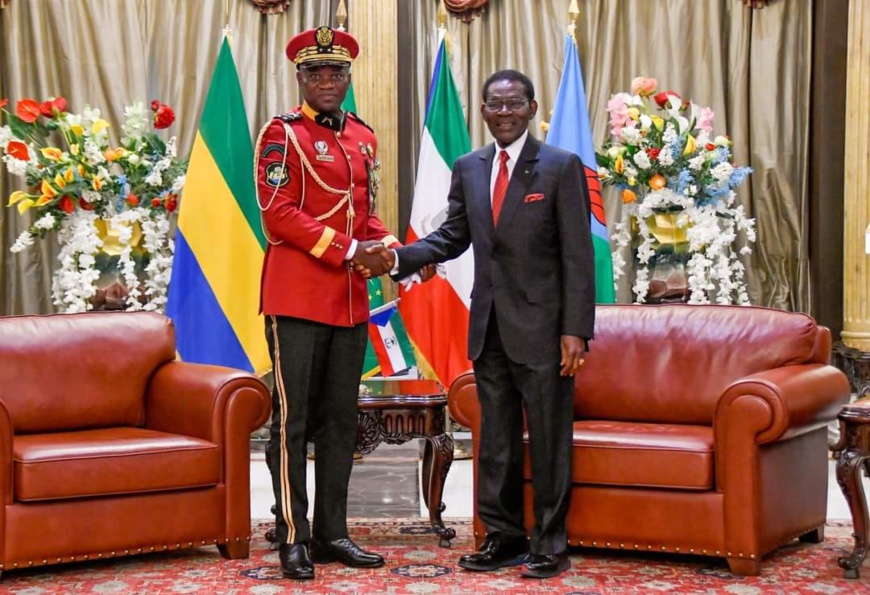 Guinée équatoriale : le président de la Transition du Gabon reçu par Obiang Nguema Guinée équatoriale : le président de la Transition du Gabon reçu par Obiang Nguema