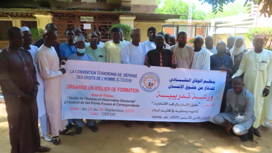 Tchad : la CTDDH forme ses militants sur les droits de l’homme et les observations électorales Tchad : la CTDDH forme ses militants sur les droits de l’homme et les observations électorales