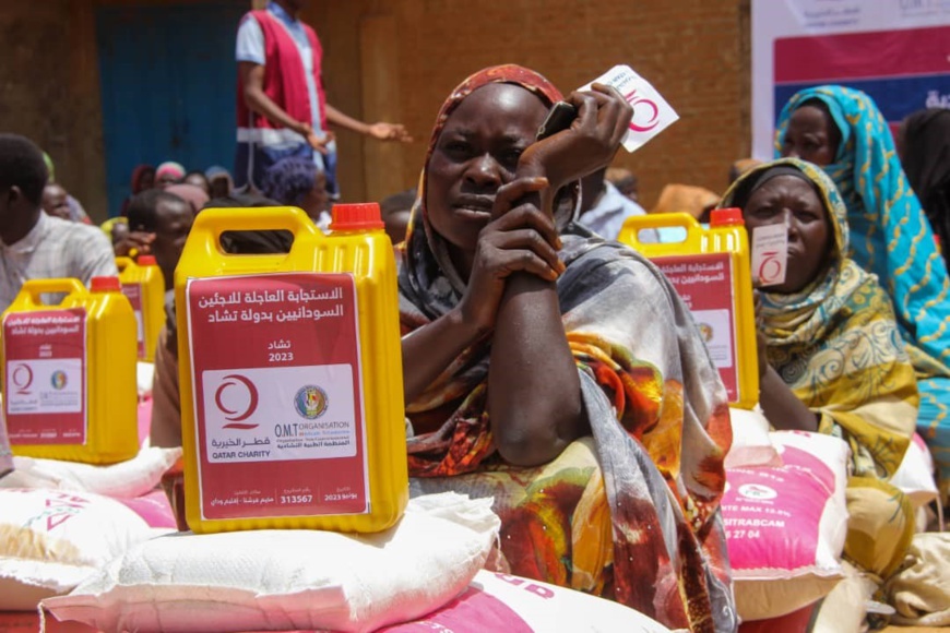L'association Qatar charity répond à l'appel du gouvernement tchadien pour aider les réfugiés soudanais L'association Qatar charity répond à l'appel du gouvernement tchadien pour aider les réfugiés soudanais