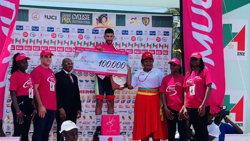 Grand prix cycliste Chantal Biya : le Marocain Achraf Ed Doghmy vainqueur de la première étape