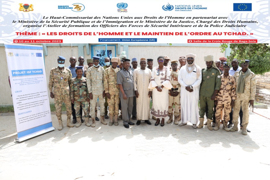 Tchad : les FDS du Lac formées en matière de surveillance de la situation des droits de l'Homme Tchad : les FDS du Lac formées en matière de surveillance de la situation des droits de l'Homme