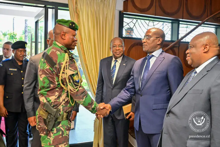 Gabon-RDC : le président de la Transition du Gabon reçu par Félix Tshisekedi