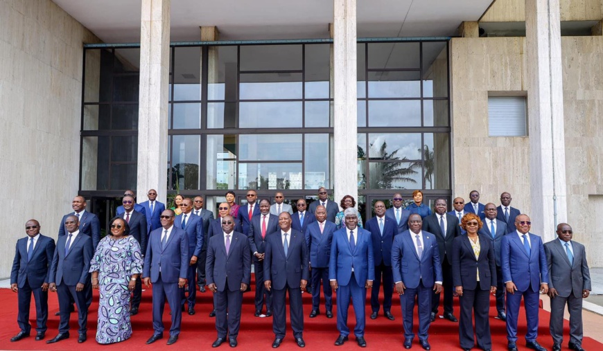 Côte d’Ivoire : Ouattara appelle le nouveau gouvernement à consolider les performances