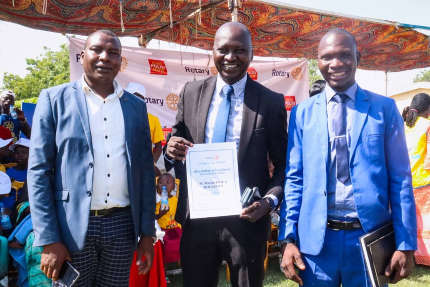 Martin Inoua Doulguet, conseiller du Premier ministre, honoré par le Rotary Club de N'Djamena Martin Inoua Doulguet, conseiller du Premier ministre, honoré par le Rotary Club de N'Djamena