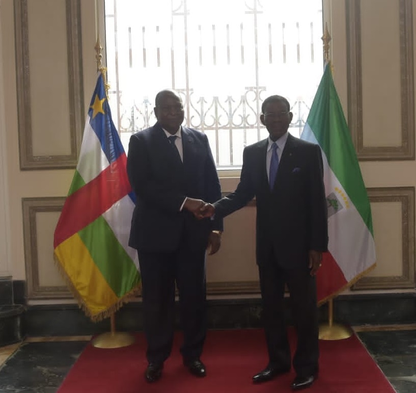 Parlement de la Cemac : visite du président Faustin Archange Touadera à Malabo Parlement de la Cemac : visite du président Faustin Archange Touadera à Malabo