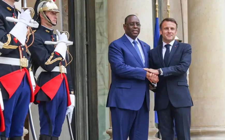 Le président sénégalais Macky Sall reçu à l'Élysée