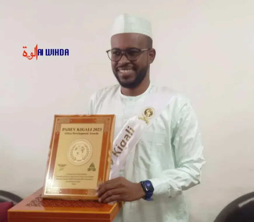 Tchad : Ousmane Abbas, lauréat du Prix PADEV23 de Kigali, accueilli chaleureusement