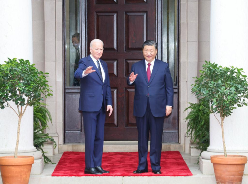Chinese President Xi Jinping meets with U.S. President Joe Biden at Filoli Estate in the U.S. state of California, Nov. 15, 2023. (Xinhua/Ding Lin) Chinese President Xi Jinping meets with U.S. President Joe Biden at Filoli Estate in the U.S. state of California, Nov. 15, 2023. (Xinhua/Ding Lin)
