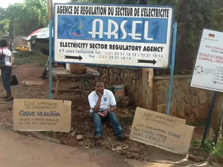 Delor Magellan Kamseu Kamgaing,President de la Ligue Camerounaise des Consommateurs en greve de la faim