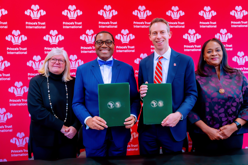 La BAD et le Prince's Trust International s’engagent à accélérer les programmes de création de richesse pour les jeunes