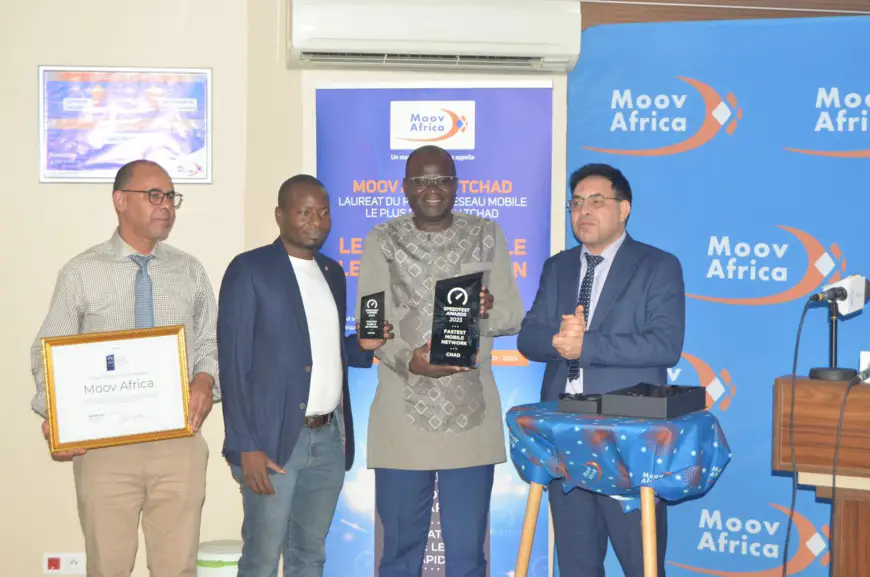 ​Tchad : Moov Africa couronné meilleur réseau mobile le plus rapide