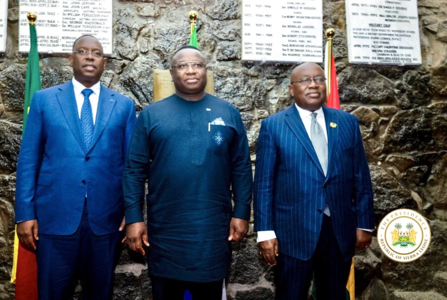 Sierra Leone : Les Présidents du Ghana et du Sénégal étaient à Freetown pour des discussions sur les changements de gouvernement anticonstitutionnels