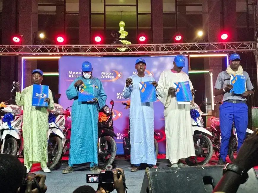 Tchad : Moov Africa offre 6 motos aux heureux gagnants de la promo KDO